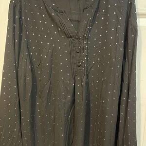 Black Star Pattern Blouse